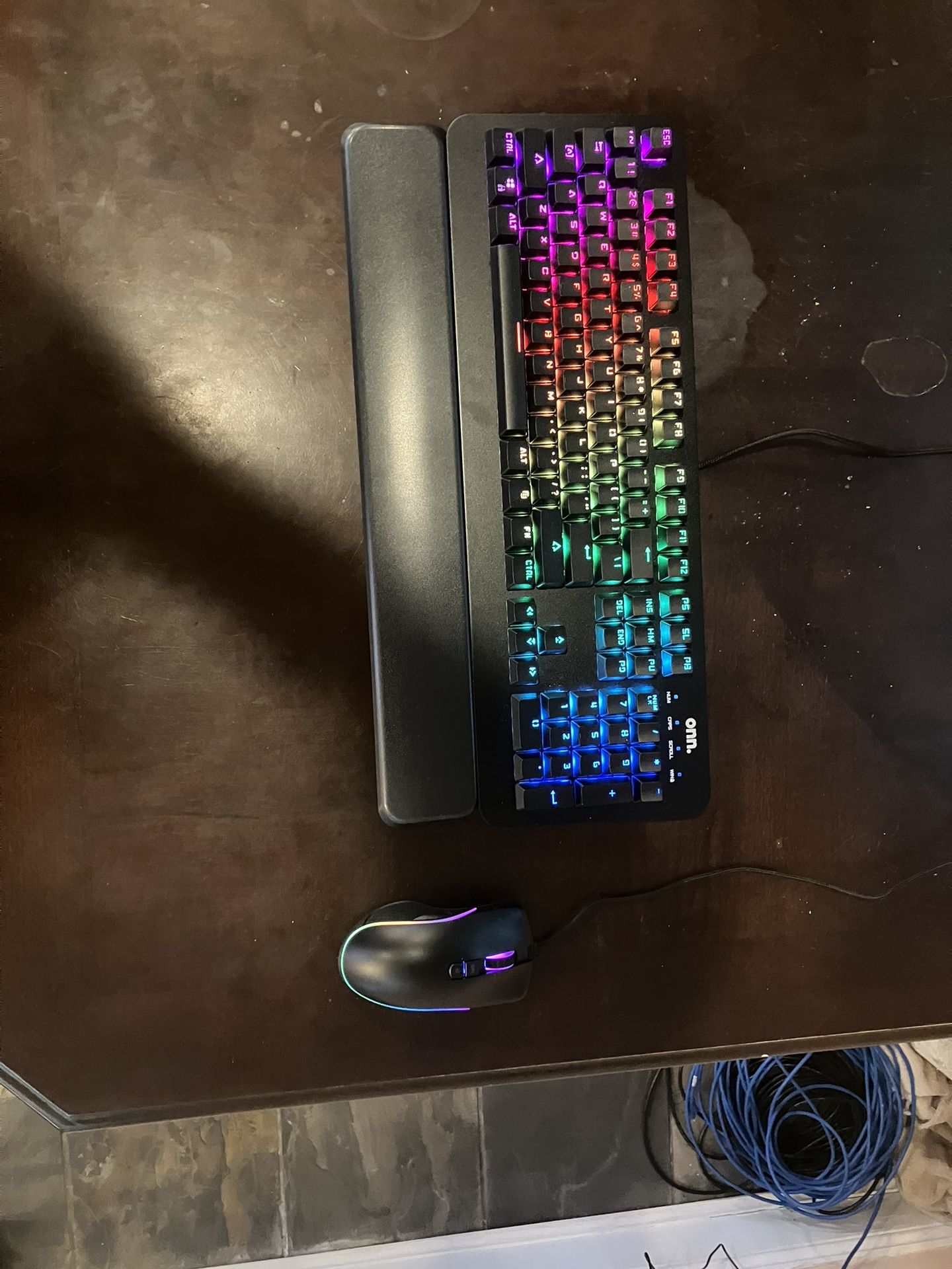 Onn Brand Gaming RGB Mouse And Keyboard