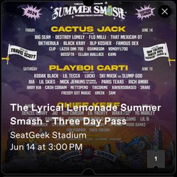 2024 3 Day Summer Smash Ticket