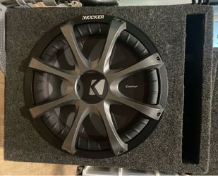 12” Kicker CompR ported box - pending.