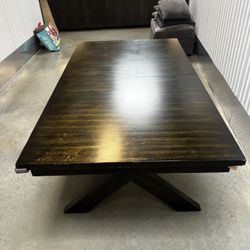 Large Dining Table  72”x40” With Extra Leaf 