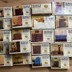 The House Of Miniatures 22 Boxes And One Furniture Finishing Kit