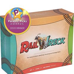 Rail Wreck Kids Train-themed, Educational Board Game 