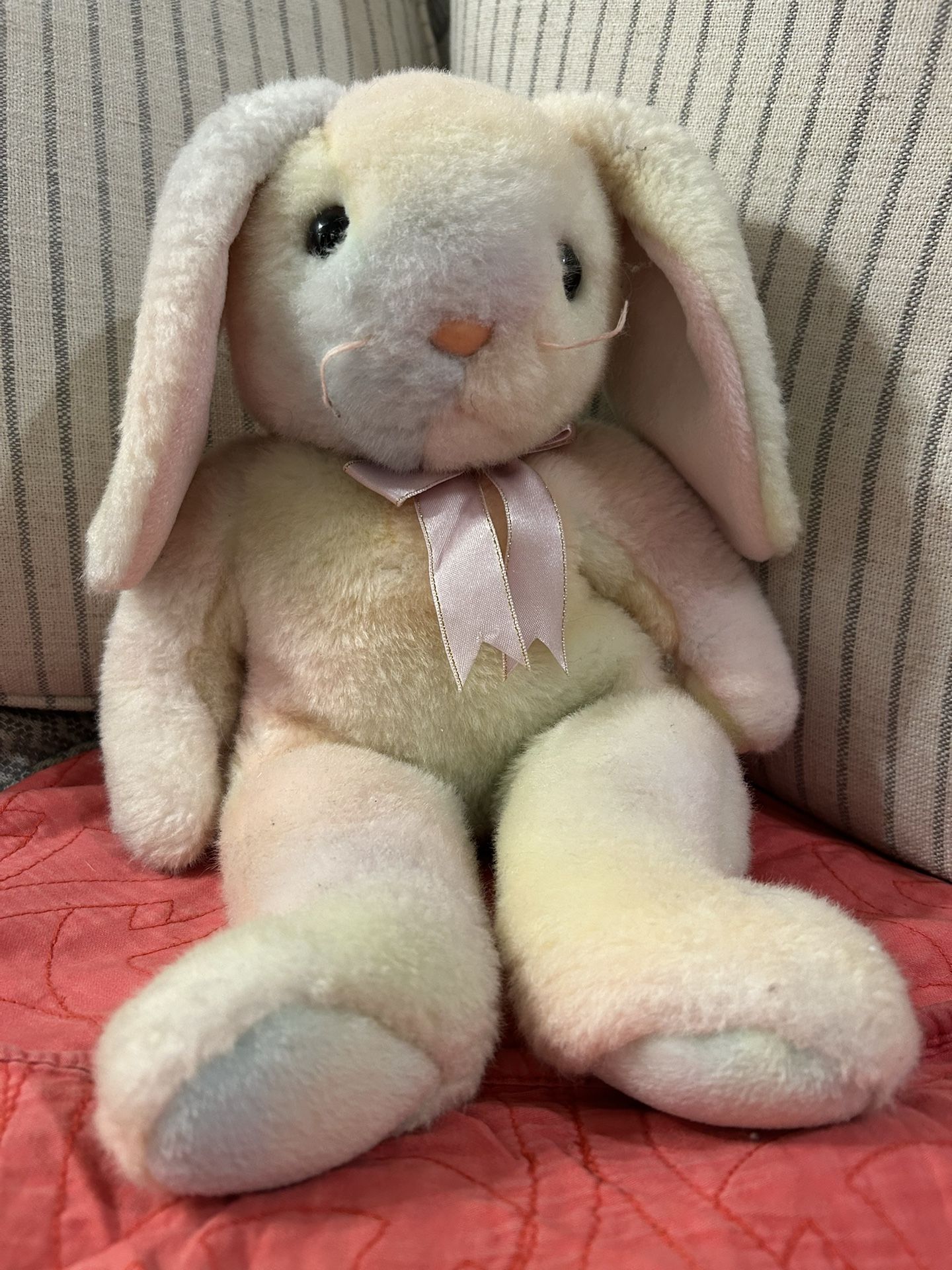 Vintage 1999 Ty Beanie Buddy "Hippie" the Tie-Dyed Bunny