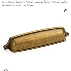 ) Vintage Drawer Pulls Antique Brass