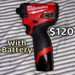 Milwaukee FUEL Cordless Impact Driver with Battery