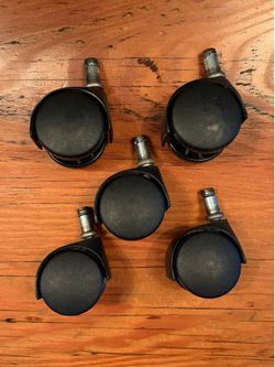 Set of 5 Office Chair Roller Swivel Caster Wheels
