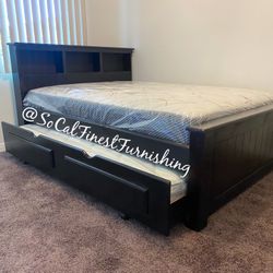 Full Bed And Trundle With Mattress 