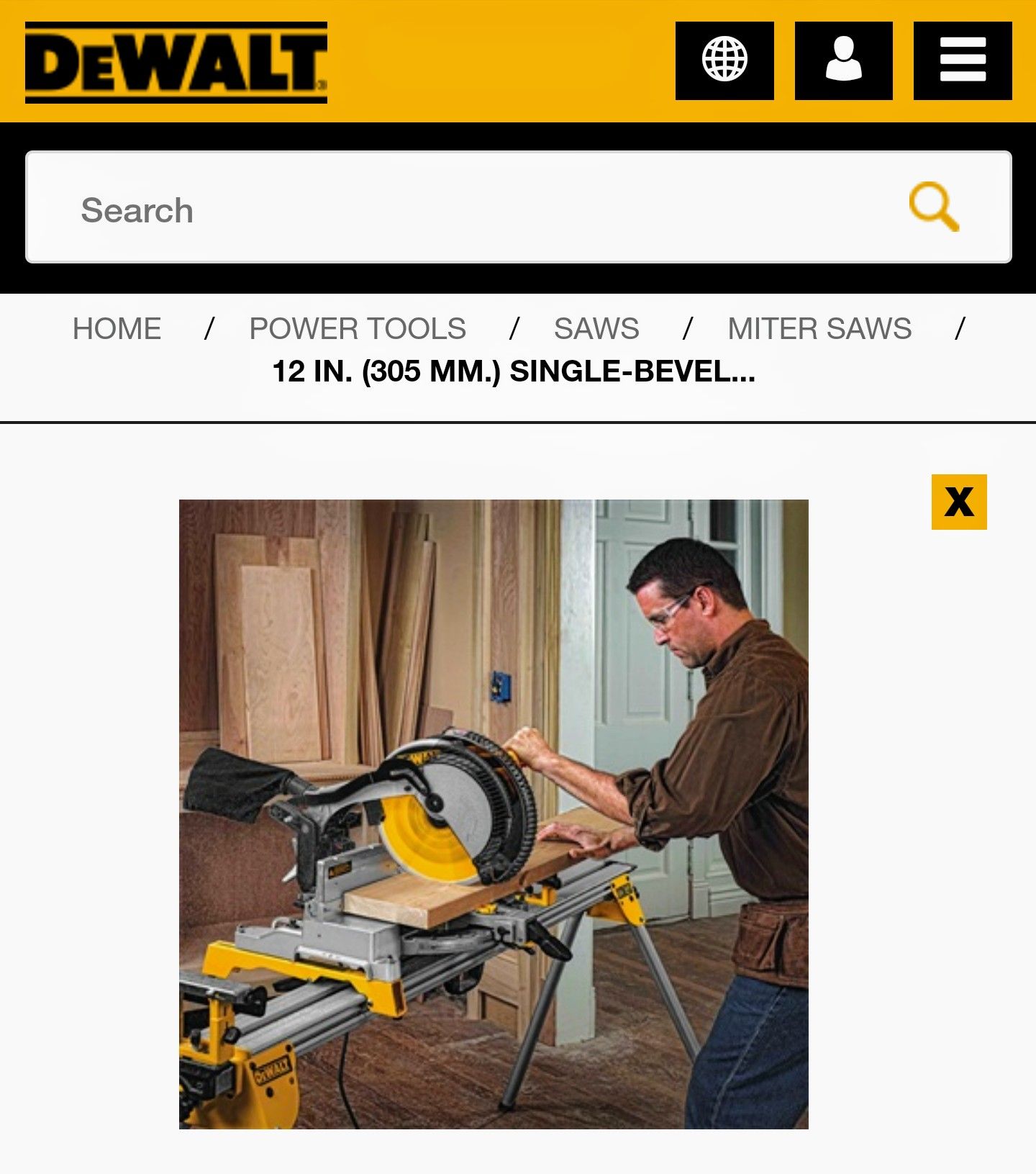 Dewalt 715 Saw Bundle = DW715 Miter Saw and Irwin blade - Like New