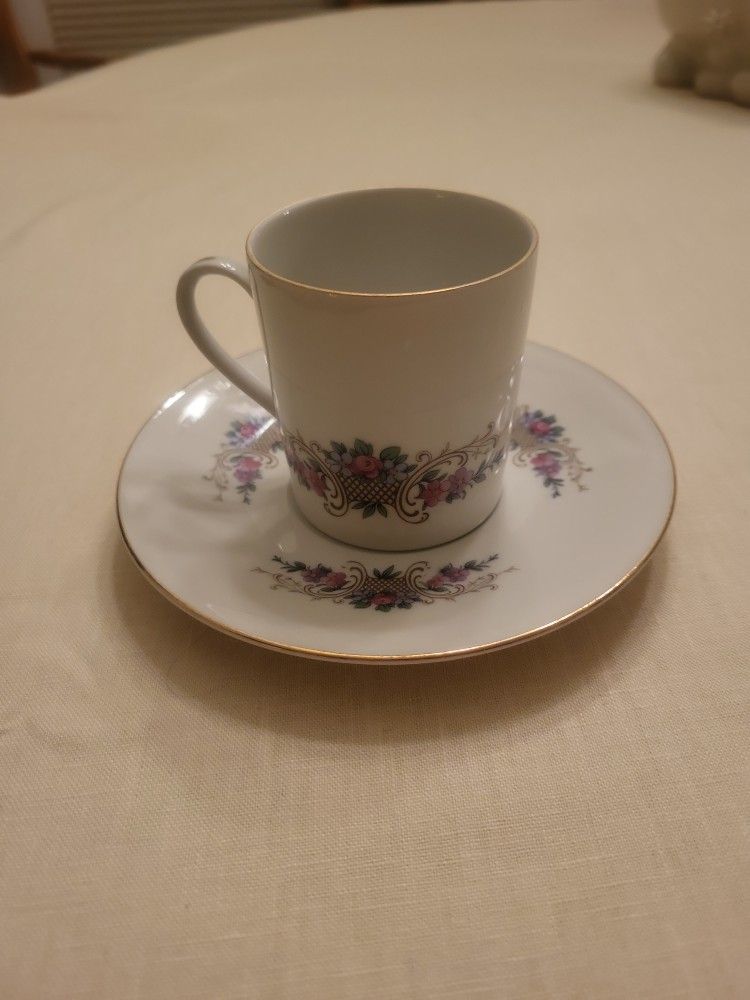 Vintage Riga Porcelain Factory Cup & Saucer