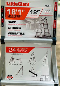 The Little Giant Multi 18-Foot Multi-Position Aluminum Ladder