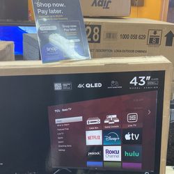 43”TCL QLED 4K SMART TV 