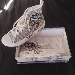 Christian Dior B23 Oblique Canvas High Top Sneakers