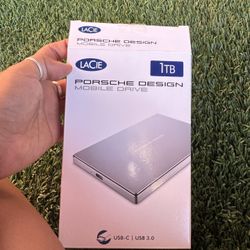 LaCie Porsche Design 1TB Mobile Drive External Hard Drive USB-C
