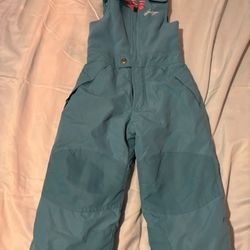 Snozu Aqua Blue Snow Bib 4T Kids Toddler Snow Suit Snowwear