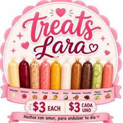 Treats Lara Flavored Ice Pops Variety Pack