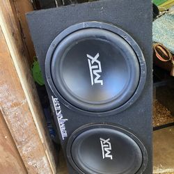 2 12” MTX Audio Speakers With It’s Original Box 