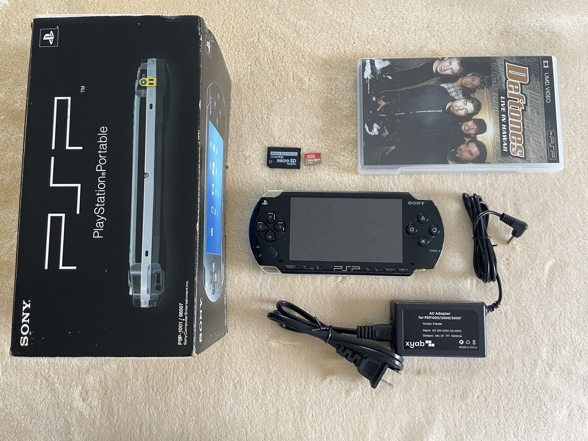 Sony PlayStation Portable Psp 1001 Black w/ 7000+ Games Saved
