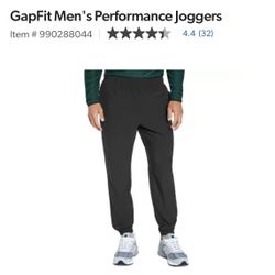 Gap Fit Men's Performance Joggers- Size Medium