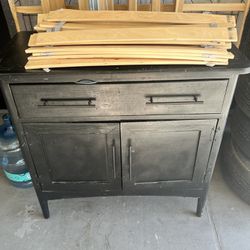 Mini Black Dresser 