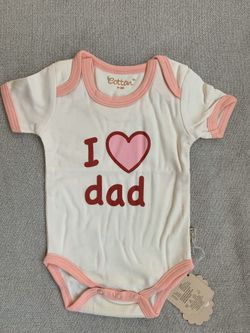 Eotton Certified Organic Cotton "I Love Dad" Bodysuit