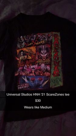 Universal Studios HNH '21 scareszone tee Medium