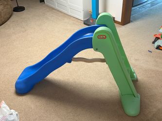 Little Tikes Easy Store Large Blue Green Slide