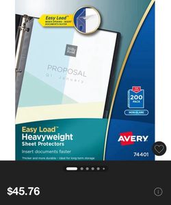 Avery Binder Sheet Protector 200 Count  7 Boxes New