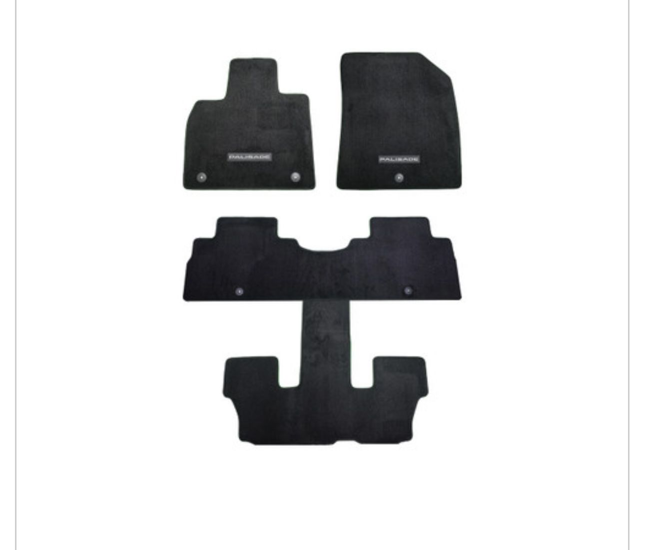 2020-2025 Hyundai Palisade Carpeted Floor Mats Brand New In Box