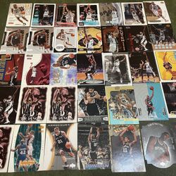 Lot of 35 NBA Tim Duncan Cards Including Rookies