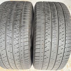 Two Premium Tires 295/45/20 Hankook Dynopro HP2 Plus With 70% Left Good Deal Rare Trackhawk