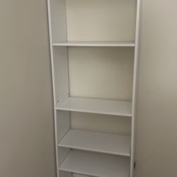 White Storage Shelves 