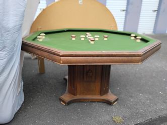 Antique 3 in1 Bumper Pool/Card Table
