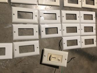 Wall plates + dimmer and outdoor plate