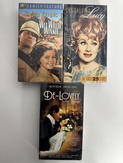 Rare Sealed VHS Collector Lot – Shirley Temple, Lucille Ball, Cole Porter