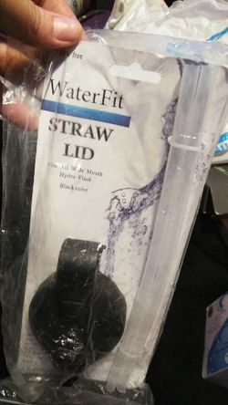 Hydro Flask lid with two straws