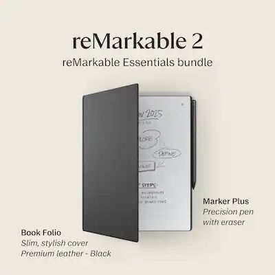 Remarkable 2 With Black Leather Book Folio