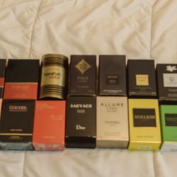 “New and sealed perfumes”
