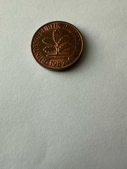 Vintage 1982 Germany 2 Pfennig Coin (D Mint - Munich)
