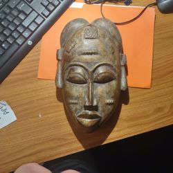 Art - African Mask Ivory Coast Wood 
