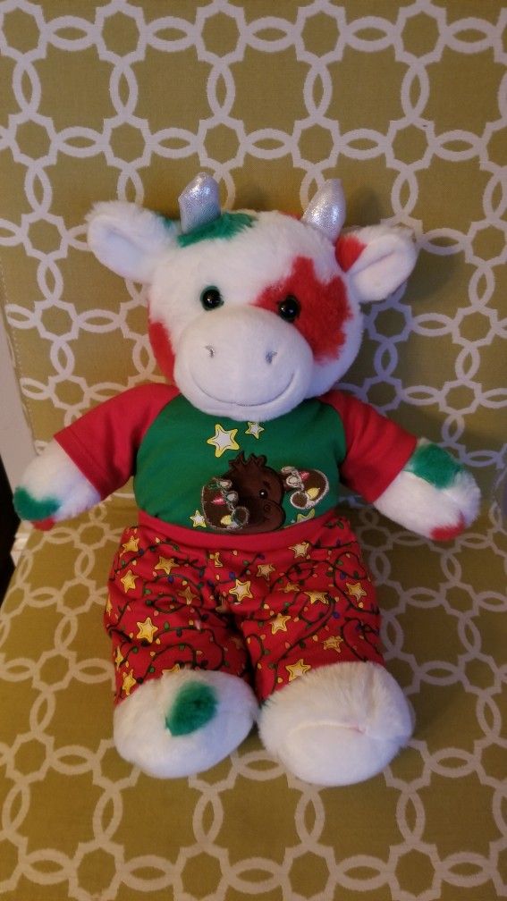 Build A Bear Christmas Cow $20
