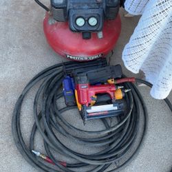 Compresser A Holes And 3 Nail Guns 