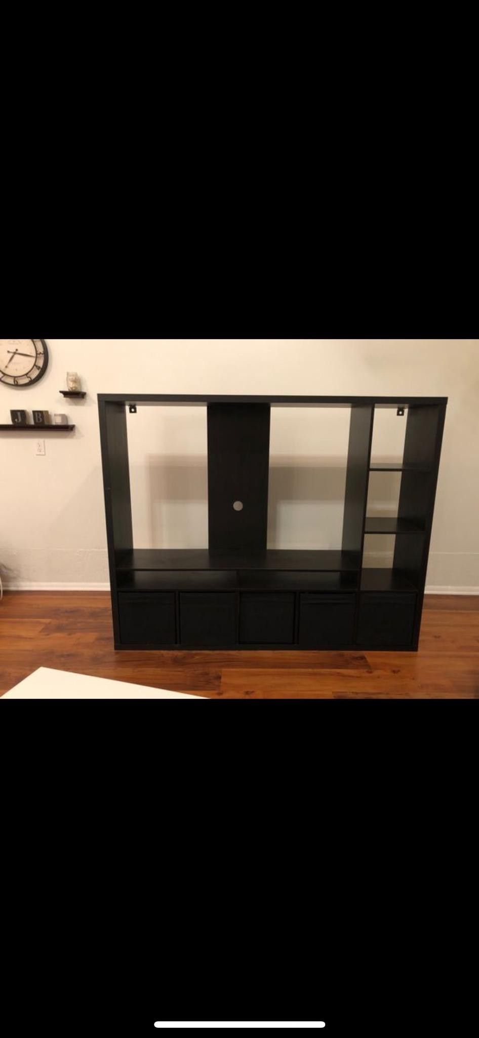 IKEA Black tv storage unit