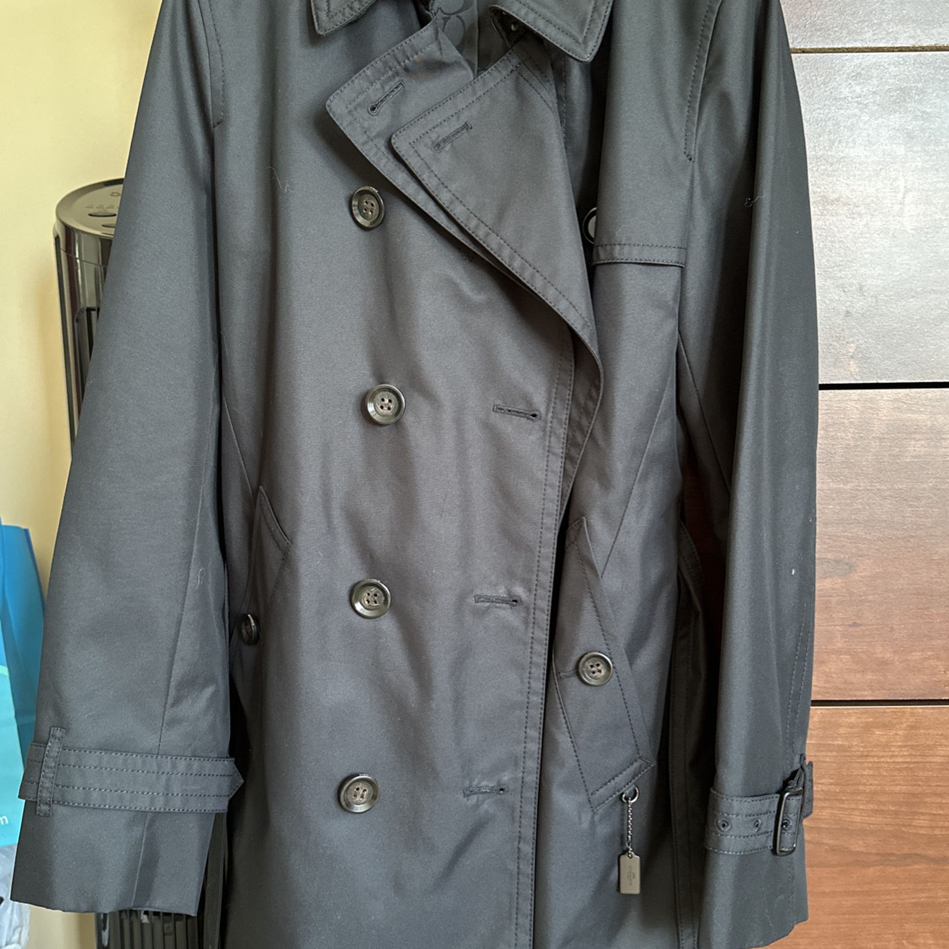 Brand New Never Worn Black Coach Trench coat 