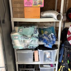 5-Tier Easy Assembly Multi-purpose Plastic Garage Storage Shelving Unit in Gray (36 in. W x 72 in. H x 18 in. D)