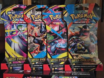 (4)Mega Evolution Booster Packs