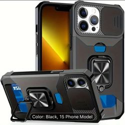 iPhone 14 heavy duty case with kickstand