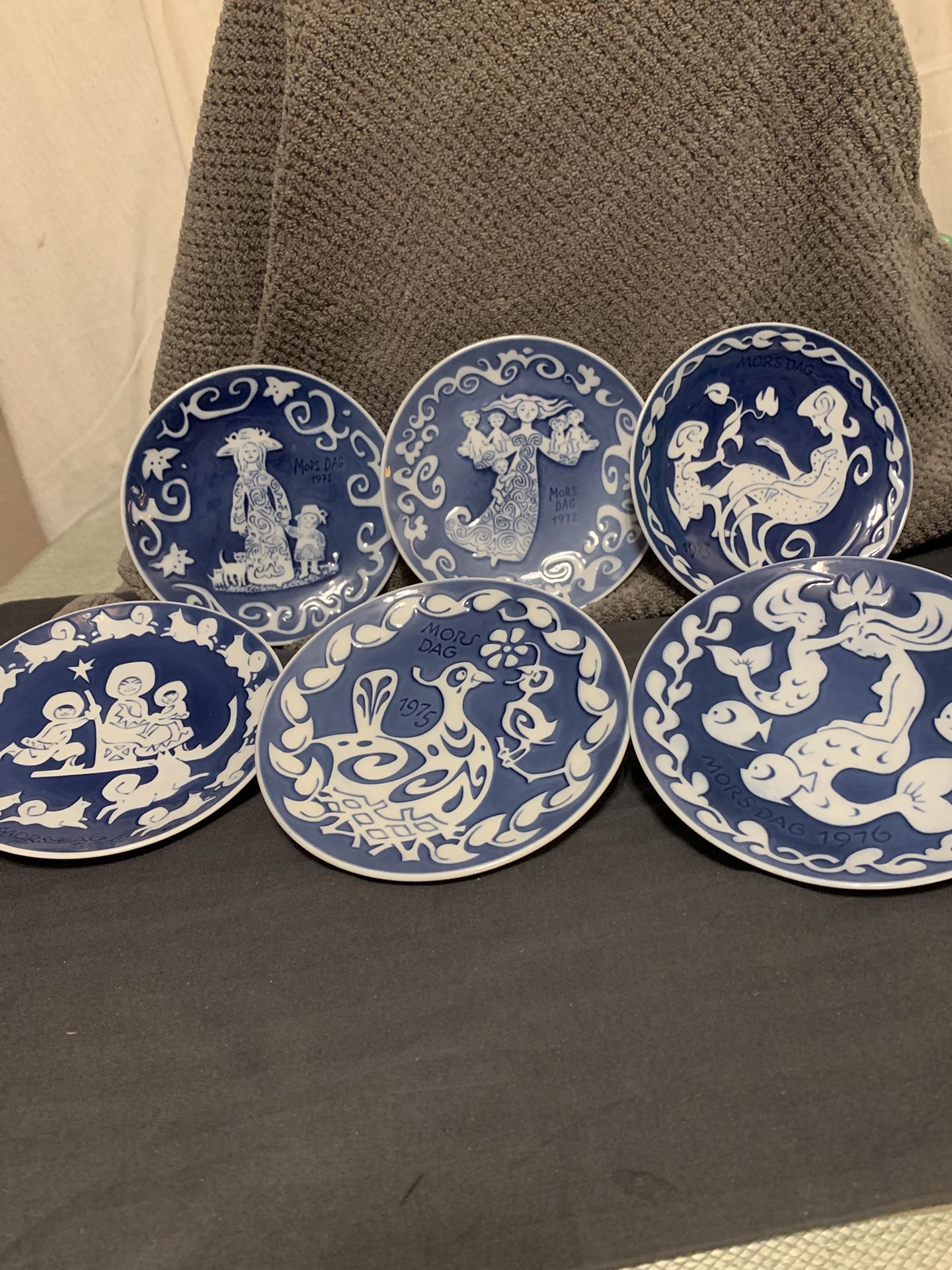 Mothers Day Plates  (6 From Denmark)
