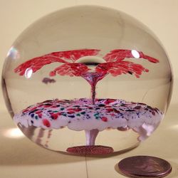 GLASS PAPERWEIGHT  MURANO STYLE