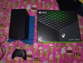 Xbox Series X 2025 model with box and all cables trade for PS5 Slim matte finish 2025 model