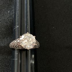 Sterling Silver Gold Plated Statement Ring